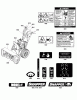 Snapper H1730E (1696178-01) - 30" 16.5TP Large Frame Snowthrower Ersatzteile Decals Group