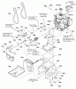 Snapper H824RX (1695851) - 24" Snowthrower, 9 HP, Two Stage, Intermediate Frame Ersatzteile Engine & Frame Group