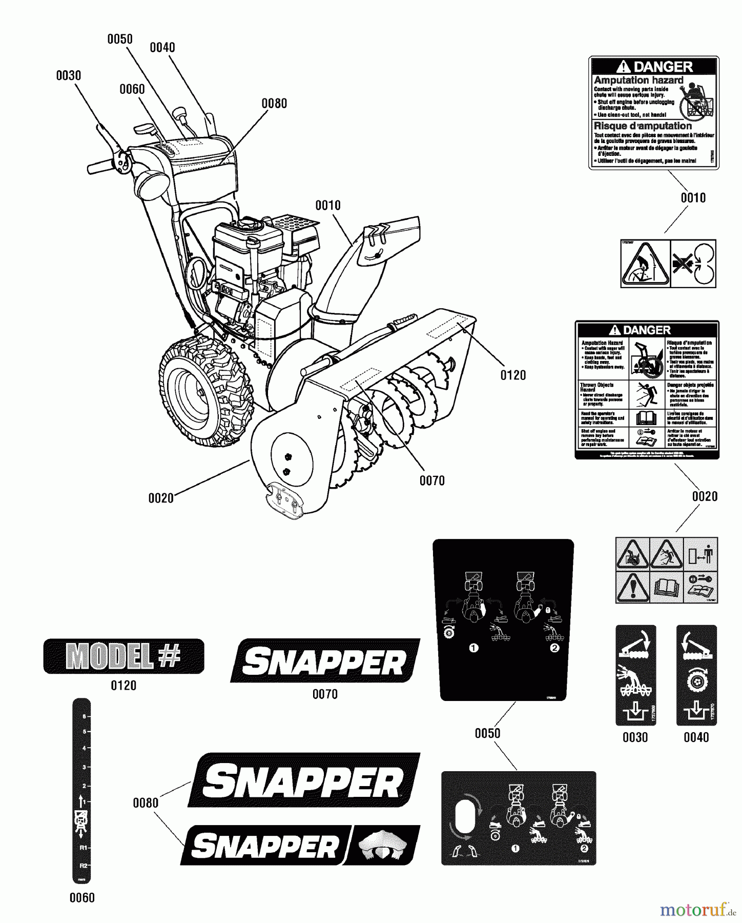 Snapper Schneefräsen M924E (1695907) - Snapper 24