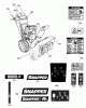 Snapper M924E (1695907) - 24" Snowthrower, 9 HP, Two Stage, Intermediate Frame Ersatzteile Decals Group