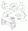 Snapper L1428E (1695681) - 28" Snowthrower, 13.5 HP, Two Stage, Large Frame Ersatzteile Chute & Rotation Group - Electric