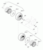 Snapper L1428E (1695681) - 28" Snowthrower, 13.5 HP, Two Stage, Large Frame Ersatzteile Wheel & Tire Group