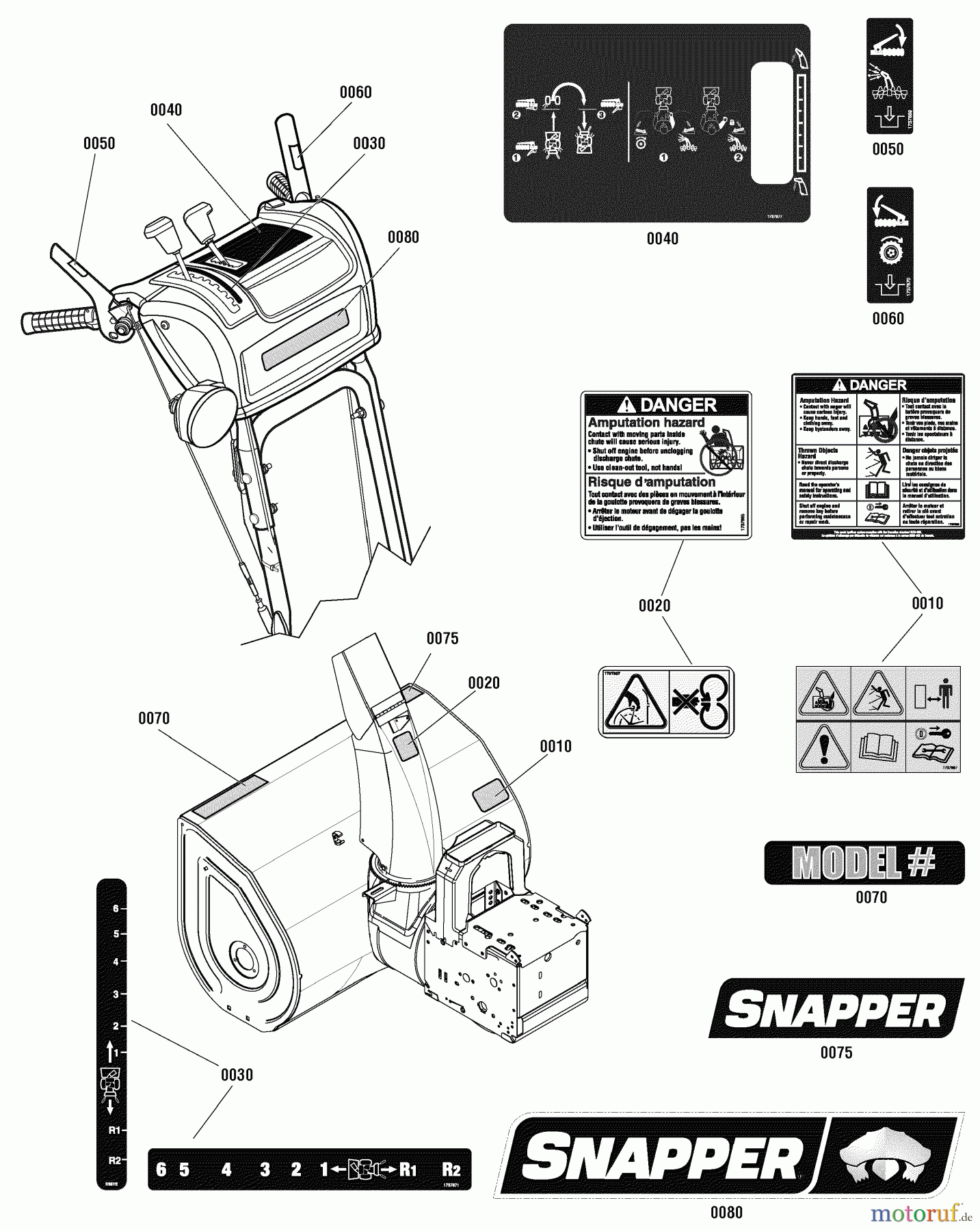Snapper Schneefräsen XL1738E (1695850) - Snapper 38