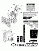 Snapper L824E (1696171-00) - 24" Snowthrower, 8 HP, Two Stage Intermediate Ersatzteile Decals Group
