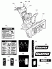 Snapper M1227E (1695908) - 27" Snowthrower, 11.5 HP, Two Stage, Intermediate Frame Ersatzteile Decals Group