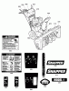 Snapper M1227E (1696001) - 27" Snowthrower, 11.5 HP, Two Stage Intermediate Ersatzteile Decals Group