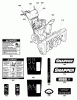 Snapper M1529E (1696175-00) - 29" Snowthrower, 14.5 HP, Intermediate Ersatzteile Decals Group