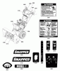 Snapper M924E (1696000) - 24" Snowthrower, 9 HP, Two Stage Intermediate Ersatzteile Decals Group