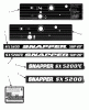 Snapper SX5200E - 20" Snowthrower, 5 HP, Single Stage, Series 0 Ersatzteile Decals