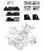Snapper XL1738E (1695358) - 38" Snowthrower, 16.5 HP, Two Stage, Large Frame, Series 2008 Ersatzteile Decals Group
