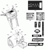 Snapper XL1738E (1696007) - 38" Snowthrower, 16.5 HP, Large Frame Ersatzteile Decals Group