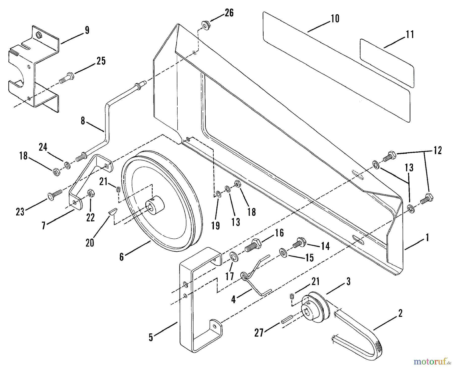 Snapper Motorhacken und Kultivierer 300T (80444) - Snapper Front Tine Tiller, 3 HP, Series 0 Drive - Belt Guard