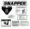 Snapper IR5002B (80227) - 16.5" Intermediate Rear Tine Tillers, 5 HP, Series 2 Ersatzteile Decals