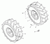 Snapper IR5002B (80227) - 16.5" Intermediate Rear Tine Tillers, 5 HP, Series 2 Ersatzteile Wheels, Tires, Rims