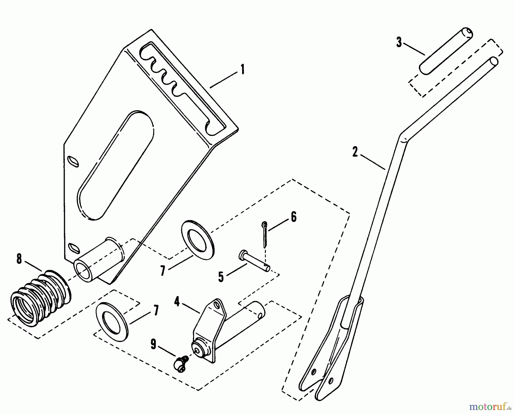 Snapper Motorhacken und Kultivierer R8000 - Snapper Rear Tine Tiller, 8 HP, Series 0 Shift Quadrant Assembly
