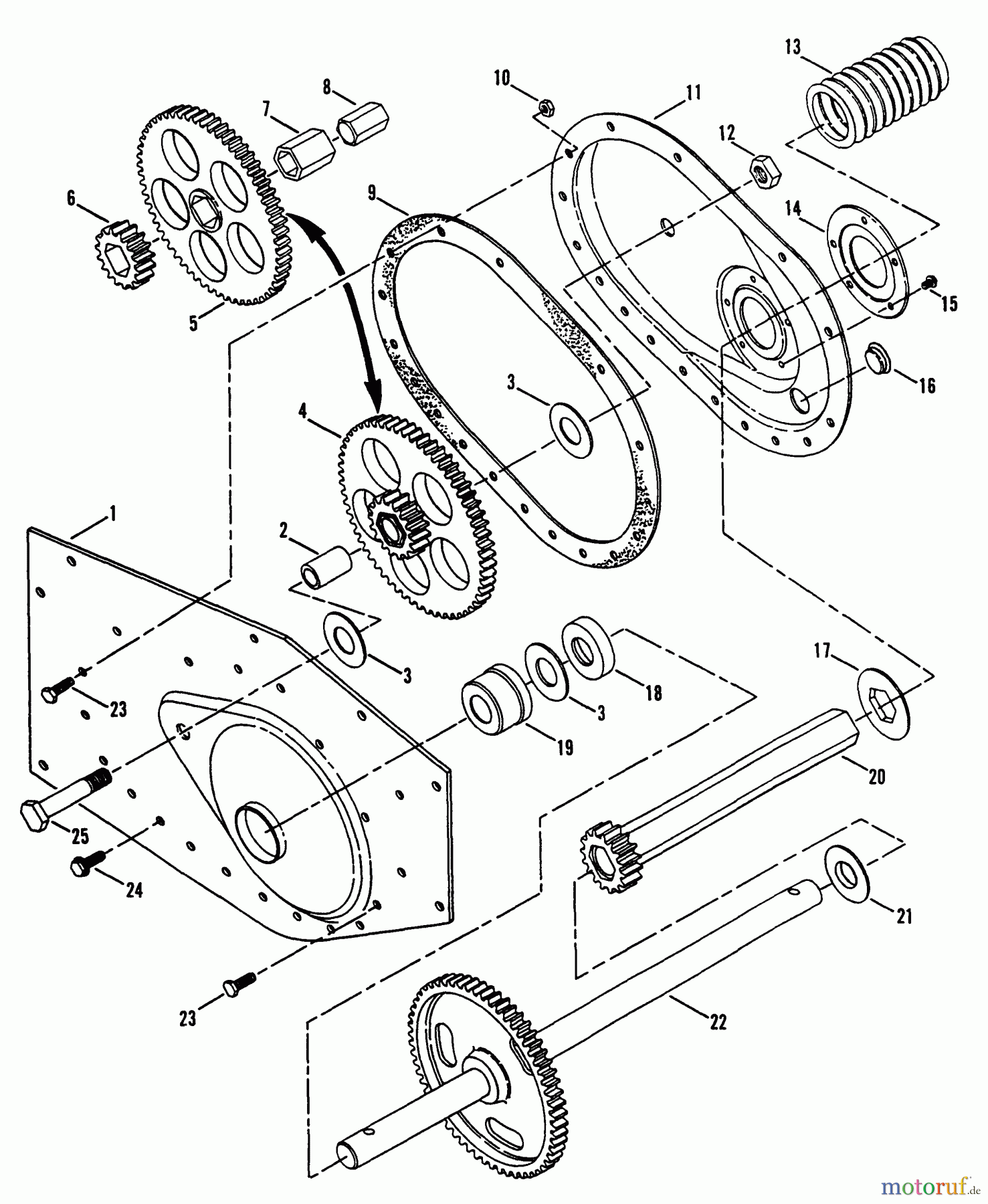 Snapper Motorhacken und Kultivierer RT5 (85220) - Snapper Rear Tine Tiller, 5 HP, Series 2 Frame Components (Left Side) (5 HP)