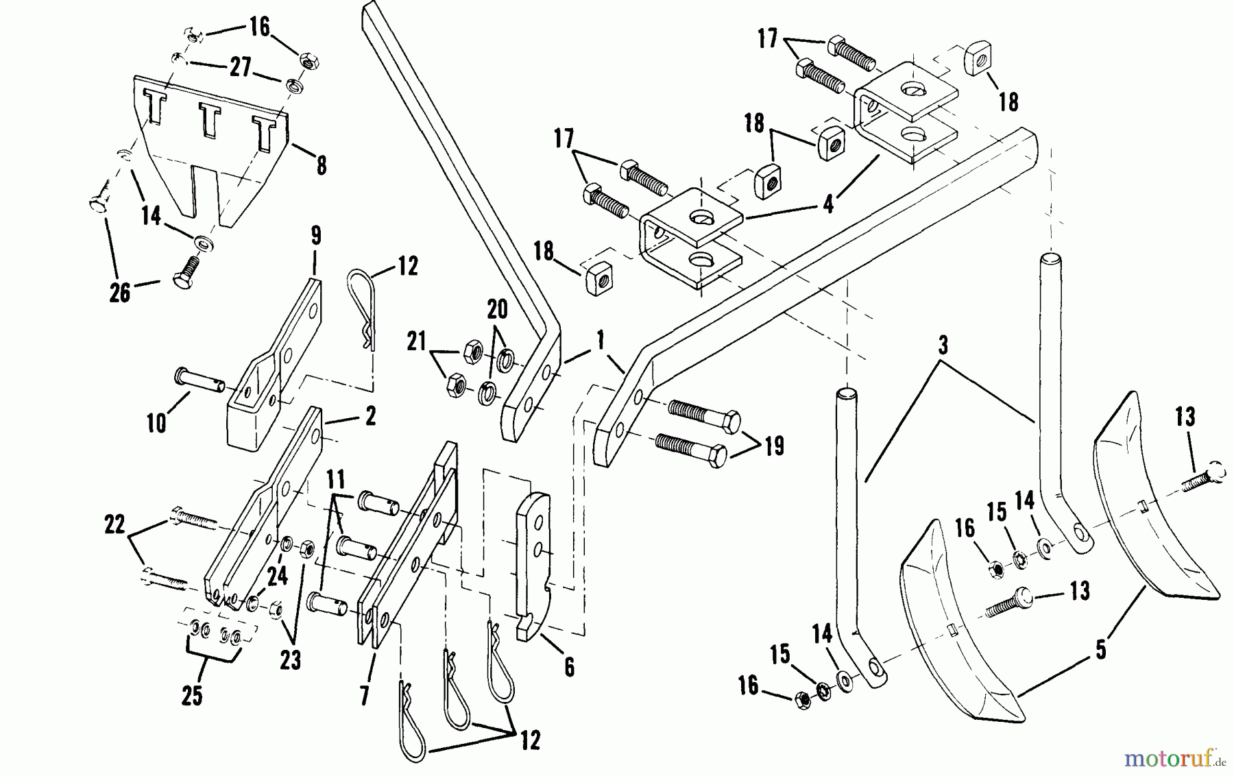 Snapper Motorhacken und Kultivierer R5002B (85220) - Snapper Rear Tine Tiller, 5 HP, Series 2 Garden Tool Accessories (P/N 60730 Harrow Kit)