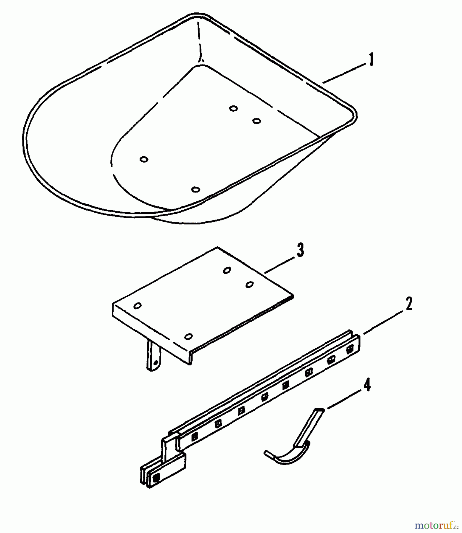 Snapper Motorhacken und Kultivierer R8002BE (85230) - Snapper Rear Tine Tiller, 8 HP, Series 2 Garden Tool Kit (P/N 60559 Hauling Tray Kit)