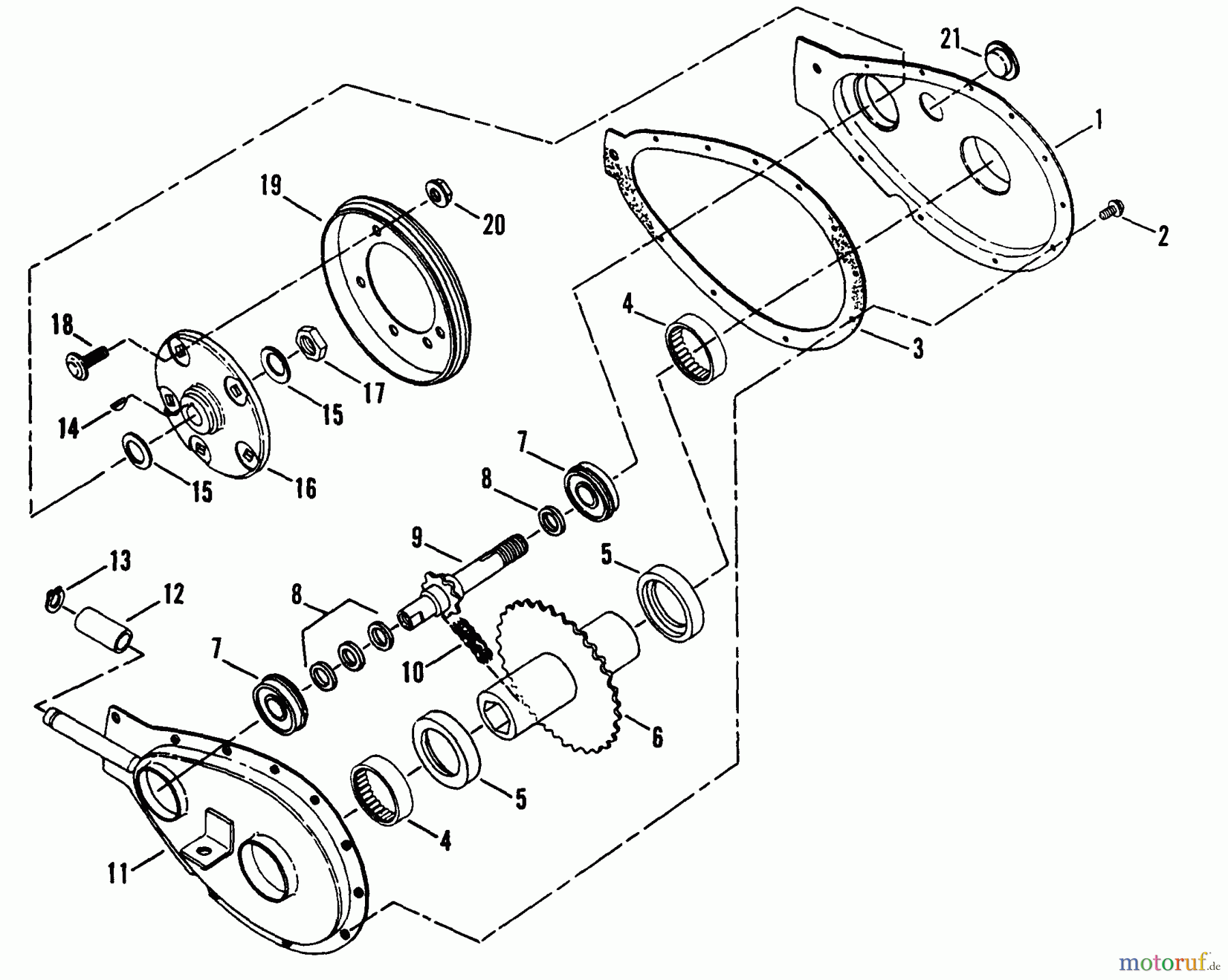 Snapper Motorhacken und Kultivierer R8002BE (85230) - Snapper Rear Tine Tiller, 8 HP, Series 2 Primary Chain Case