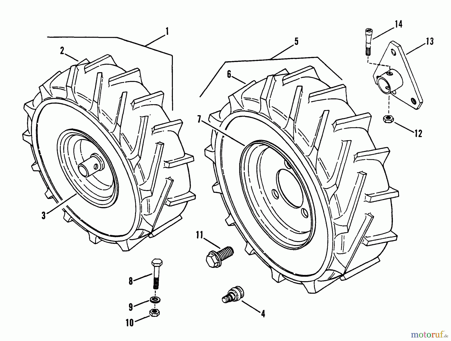 Snapper Motorhacken und Kultivierer RT8 (85228) - Snapper Rear Tine Tiller, 8 HP, Series 2 Wheels, Tires, Rims