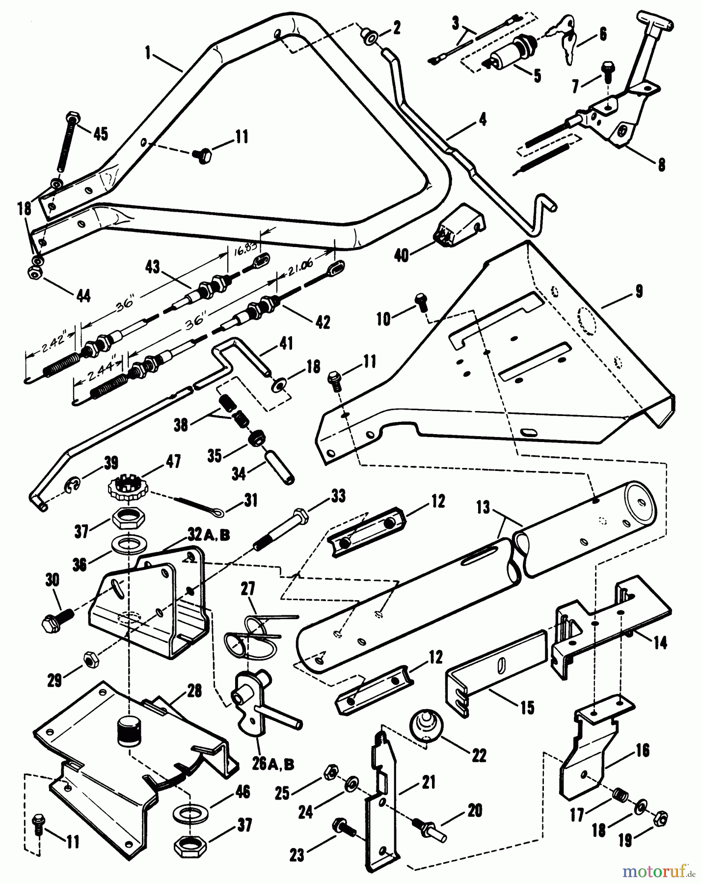  Snapper Motorhacken und Kultivierer R8000 - Snapper Rear Tine Tiller, 8 HP, Series 0 8HP Handle & Controls