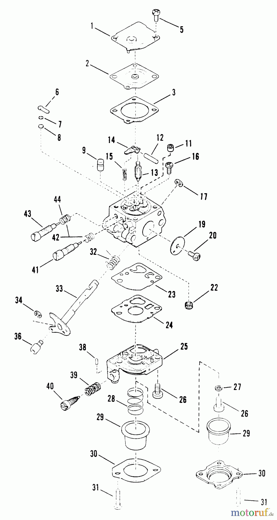 Snapper Trimmer, Motorsensen 214DCST - Snapper 21.2cc Double Curved Shaft Trimmer Carburetor Parts (WALBRO WT-92)