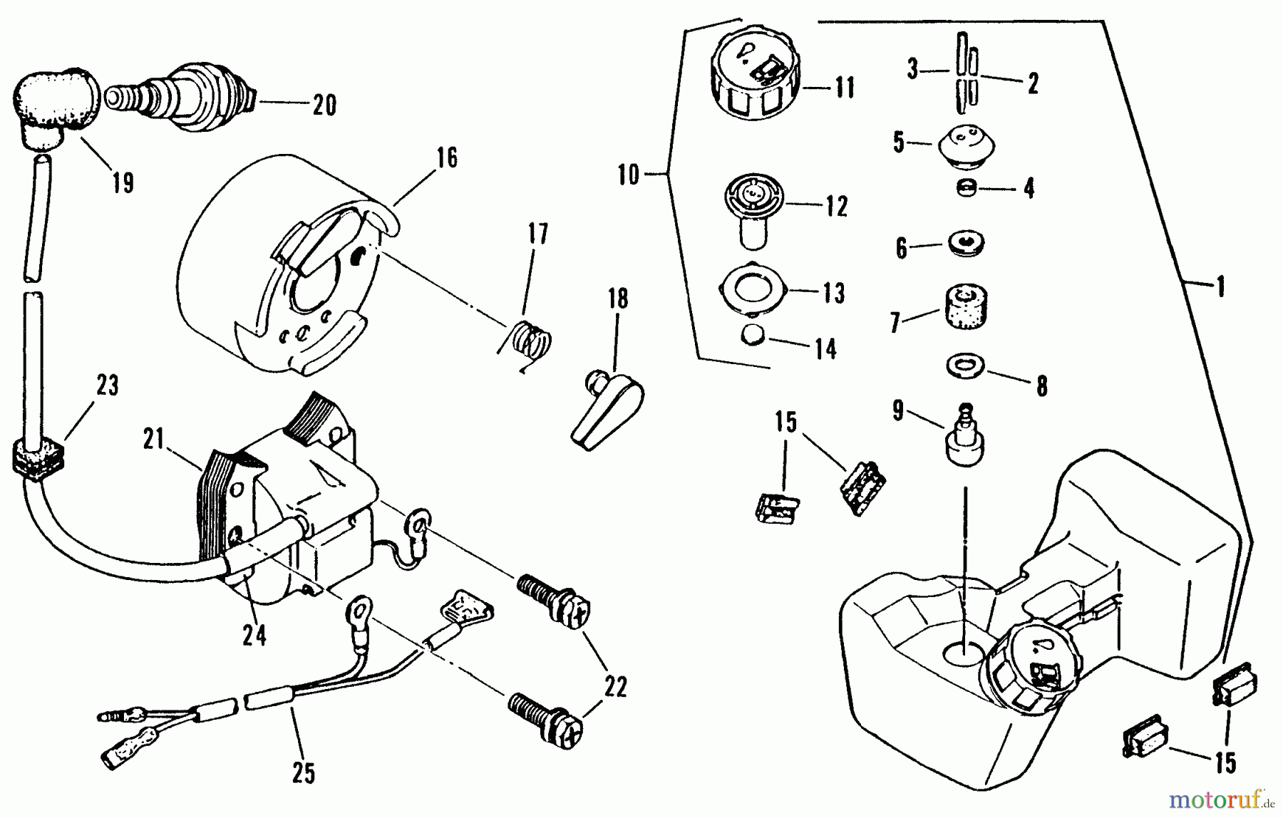 Snapper Trimmer, Motorsensen 245SSTBC - Snapper 24.1cc Straight Shaft Trimmer Engine (Part 4)