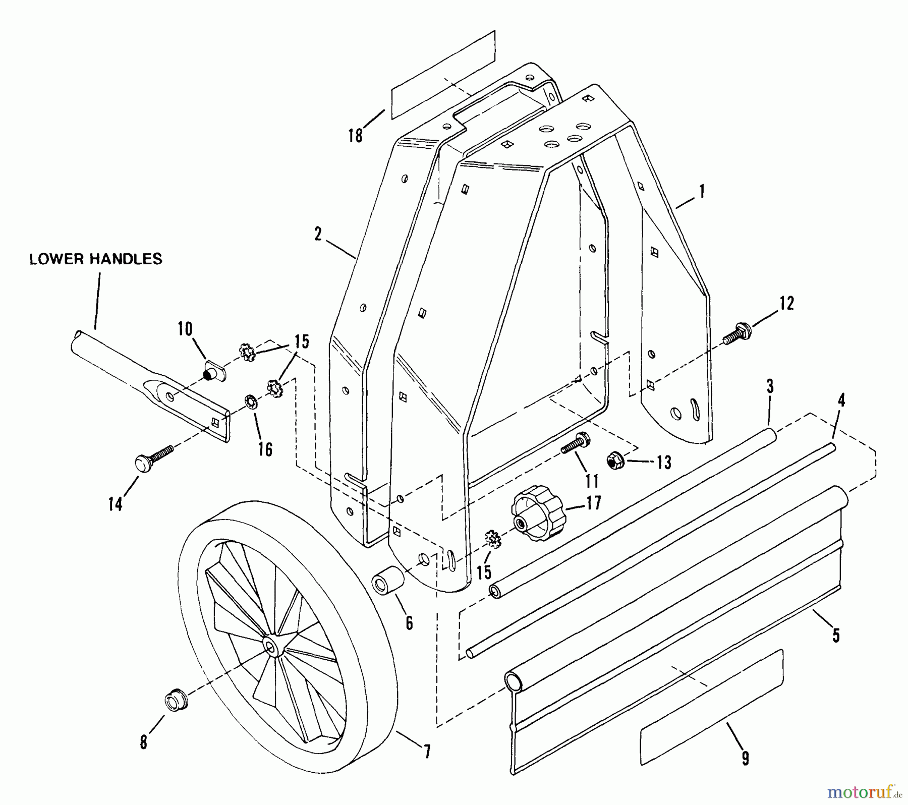 Snapper Trimmer 2450 - Snapper Walk-Behind Trimmer 2450R.T. Frame