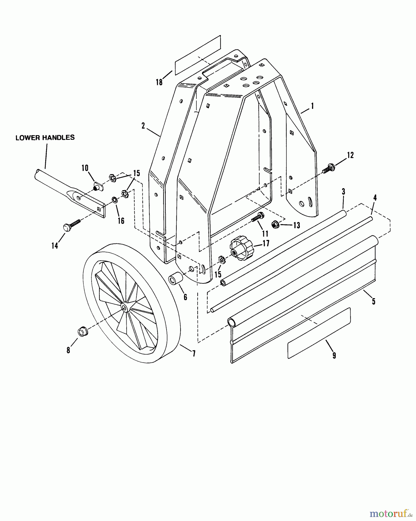 Snapper Trimmer 4150 - Snapper Walk-Behind Trimmer 4150R.T. Frame