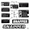 Snapper GC9520KW (84449) - 2x2 Grounds Cruiser Utility Vehicle, 9.5 HP, Series 0 Ersatzteile Decal Group (Part 2)