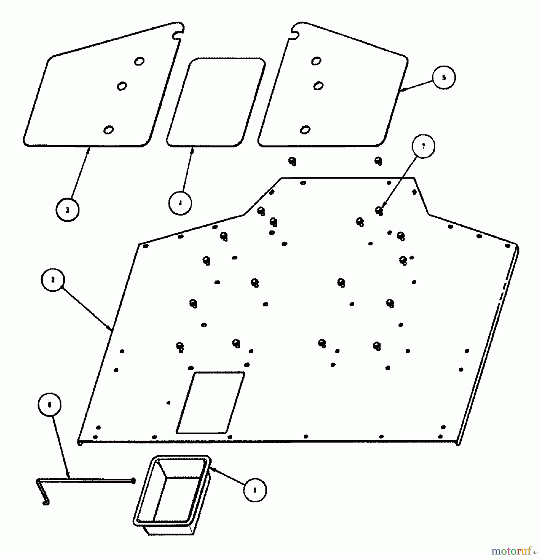 Snapper Utility Vehicles GC9520KW (84449) - Snapper 2x2 Grounds Cruiser Utility Vehicle, 9.5 HP, Series 0 Footrest Group