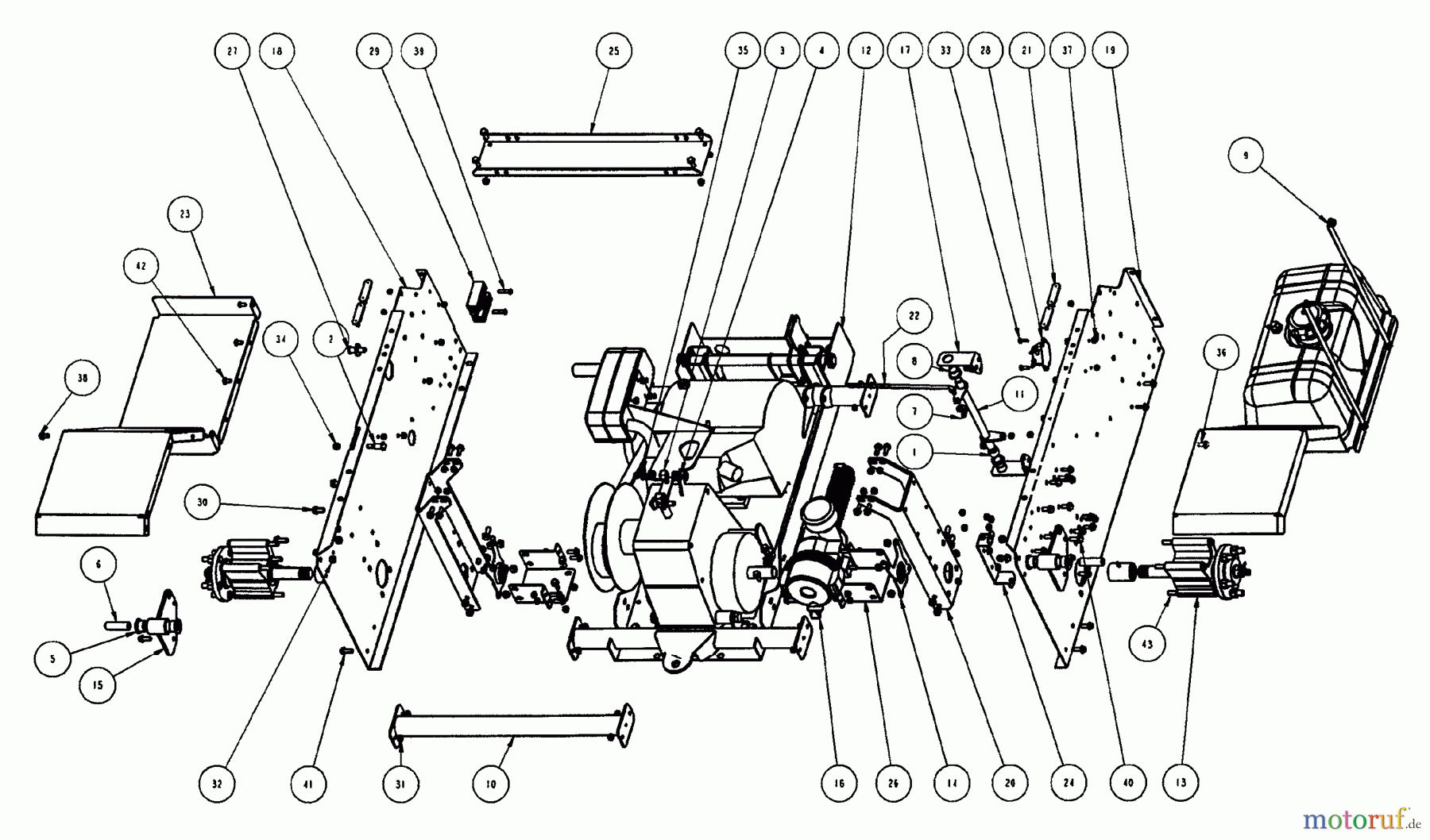 Snapper Utility Vehicles GC9520KW (84449) - Snapper 2x2 Grounds Cruiser Utility Vehicle, 9.5 HP, Series 0 Rear Frame Group
