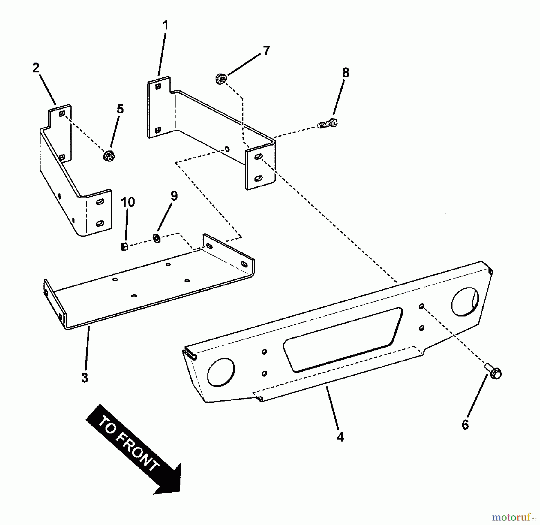  Snapper Utility Vehicles UVG1621BV (7085632) - Snapper Turf Cruiser Utility Vehicle, 16 HP, Series 1 BUMPER GROUP (Late Production)