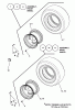Snapper UVGT1621BV (7085903) - Trail Cruiser Utility Vehicle, 16 HP, Series 1 Ersatzteile WHEEL GROUP (TURF & TRAIL TIRE)
