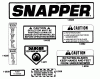 Snapper 28115S - 28" Rear-Engine Rider, 11 HP, Series 5 Ersatzteile Decals