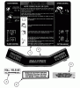 Snapper 381451HBVE (84393) - 38" Rear-Engine Rider, 14 HP, Hydro Drive, Series 1 Ersatzteile Decals (Part 1)