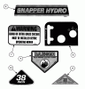 Snapper 381451HBVE (84393) - 38" Rear-Engine Rider, 14 HP, Hydro Drive, Series 1 Ersatzteile Decals (Part 2)