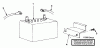 Snapper 42113S - 42" Rear-Engine Rider, 11 HP, Series 3 Ersatzteile Battery, Cables And Mounting Clamp
