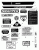 Snapper 421614BVE - 42" Rear-Engine Rider, Series 14 Ersatzteile Decals