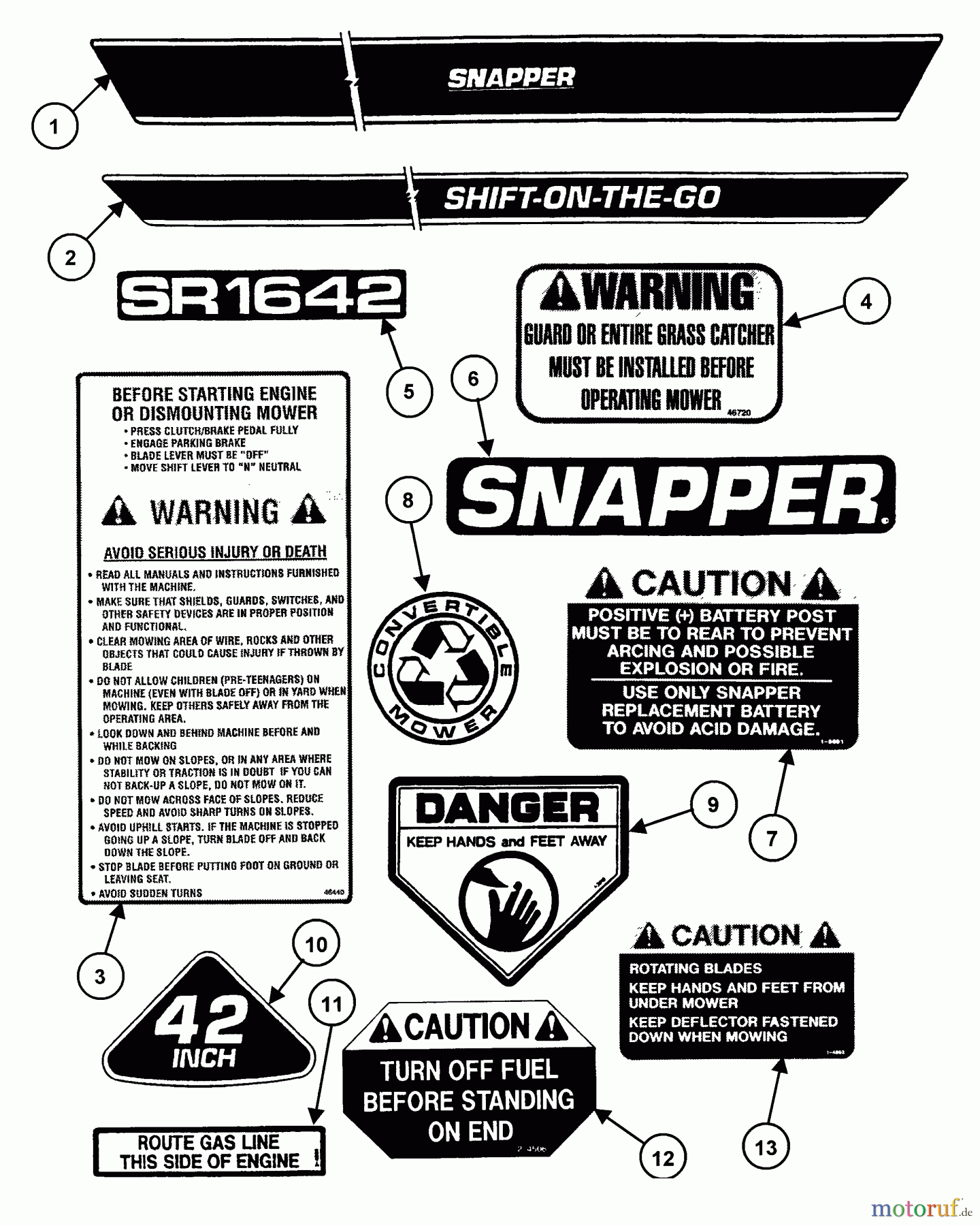 Snapper Reitermäher 421618BVE (84264) - Snapper 42