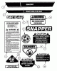 Snapper 421618BVE (84264) - 42" Rear-Engine Rider, 16 HP, Series 18 Ersatzteile Decals (Part 1)