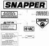 Snapper 30086S - 30" Rear-Engine Rider, 8 HP, Series 6 Ersatzteile Decals