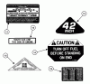 Snapper 421622BVE (84707) - 42" Rear-Engine Rider, 16 HP, Series 22 Ersatzteile Decals (Part 3)