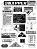 Snapper 421823BVE (84880) - 42" Rear-Engine Rider, 18 HP, Series 23 Ersatzteile DECALS