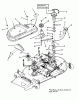 Snapper 421823BVE (84880) - 42" Rear-Engine Rider, 18 HP, Series 23 Ersatzteile DECK COVER, BELTS, BLADE BRAKE