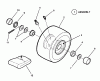 Snapper 421823BVE (84880) - 42" Rear-Engine Rider, 18 HP, Series 23 Ersatzteile WHEELS - FRONT