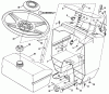 Snapper BH140G42ABV (80480) - 42" Lawn Tractor, 14 HP, Gear Drive, Series A Ersatzteile Steering Wheel, Console, Fuel Tank
