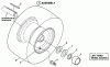 Snapper BH140G42ABV (80480) - 42" Lawn Tractor, 14 HP, Gear Drive, Series A Ersatzteile Wheels - Rear