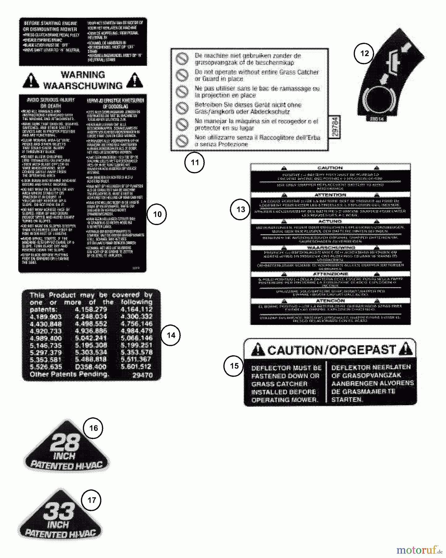 Snapper Zubehör. Rasenmäher 7060947 - Snapper Bag N-Wagon, 30 Bushel E281022BE (84709) 28
