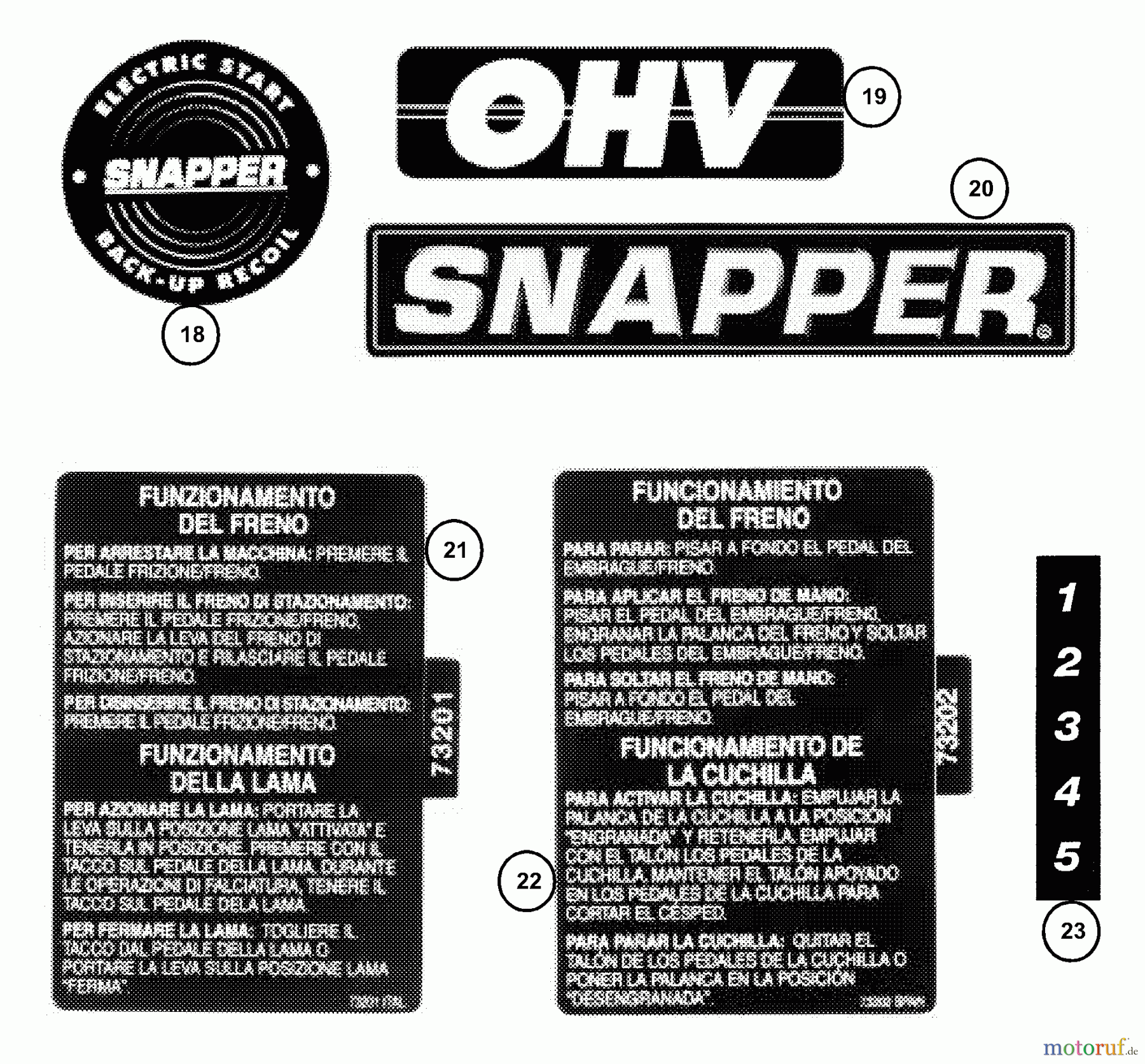 Snapper Zubehör. Rasenmäher 7060947 - Snapper Bag N-Wagon, 30 Bushel E281022BE (84709) 28